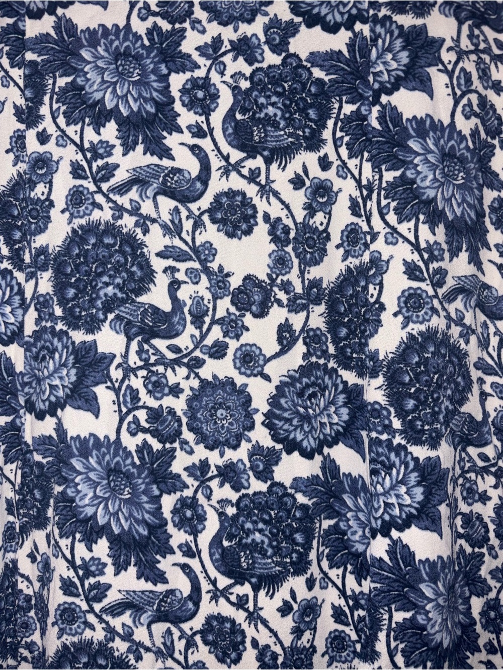 & Other Stories Blue and White Floral Midi Skirt - Picture 3 of 3